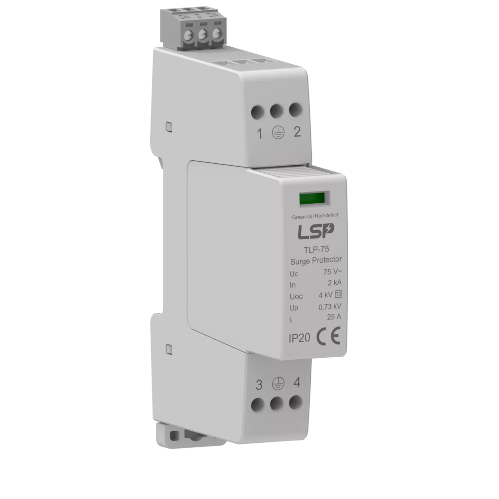 Type 3 Surge Protection Device Arrester SPD 60V 25A TLP-75