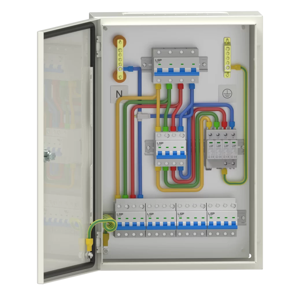 Class C Type 2 Surge Protection Device SPD SLP40-275 3+1 for Electrical AC Distribution Board Panel Box Switchboard Cabinet Enclosure