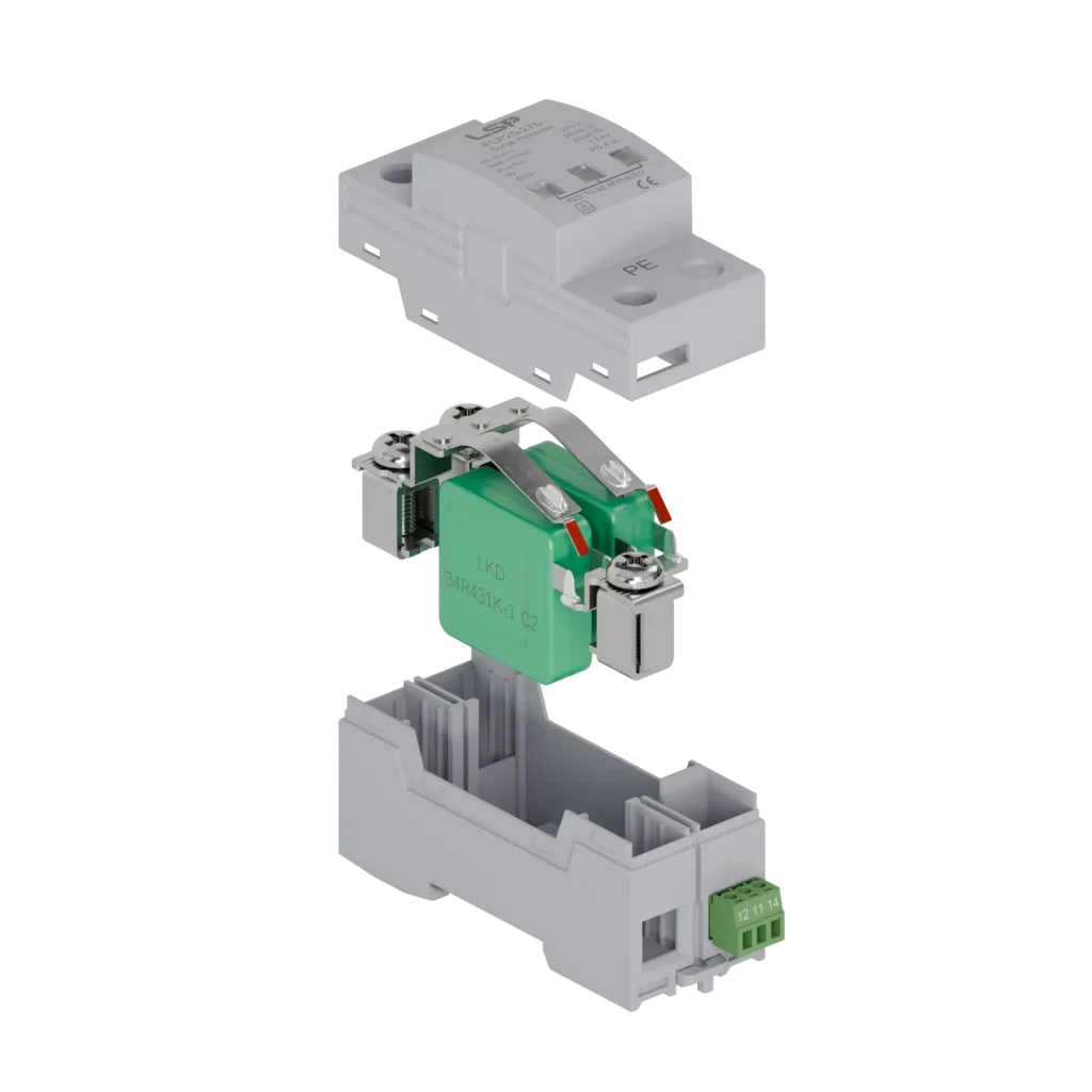 type 1 ac surge protective device spd flp25 275 1s, stacked varistors